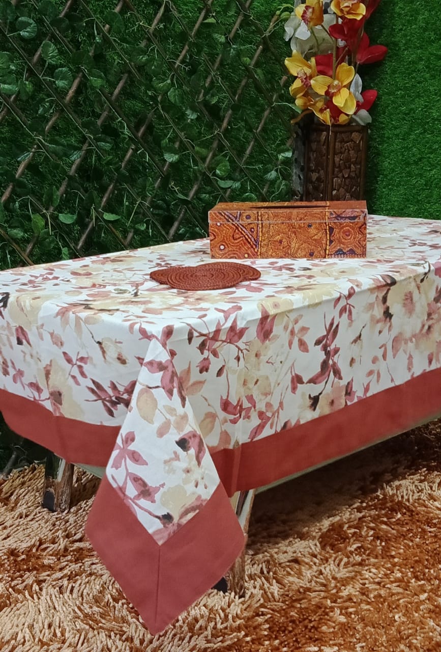 Beautiful Floral Printed Center Table Cover by Homiekart