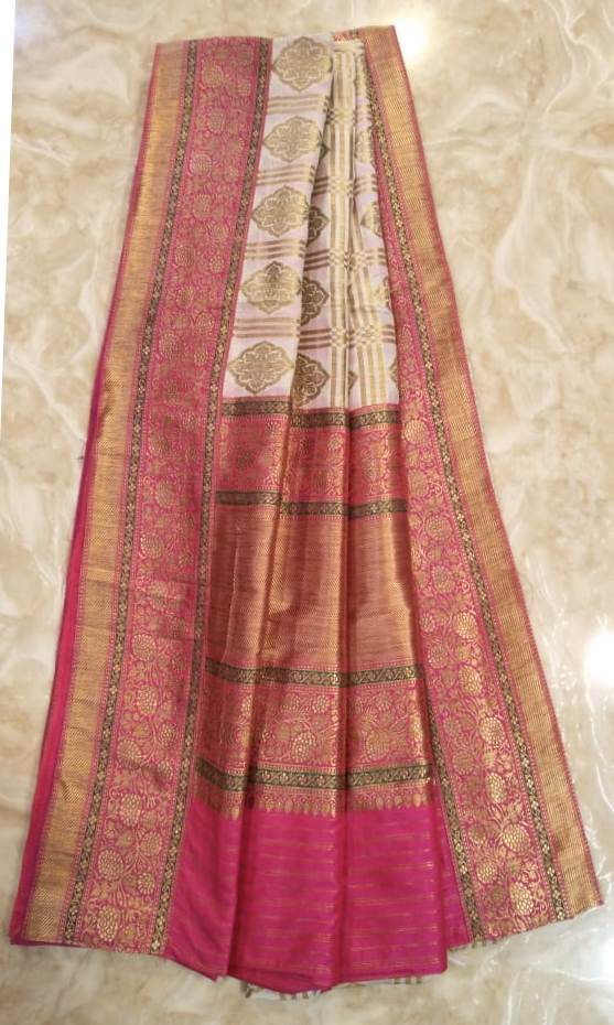 Graceful Traditional Gharchola Silk Saree