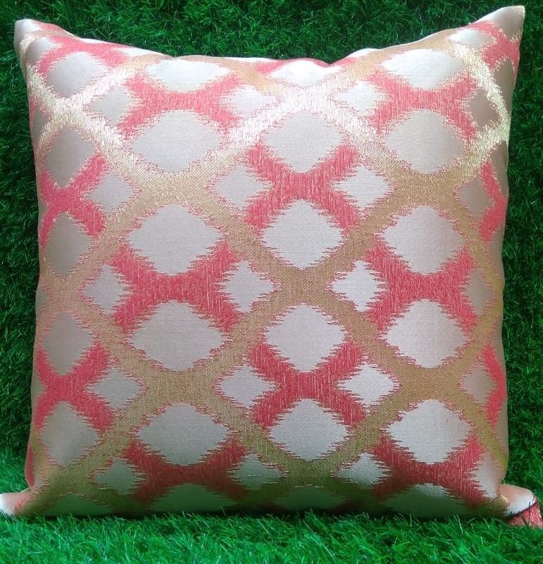 Jacquard Silk Cushion Cover Set by HOMIEKART.