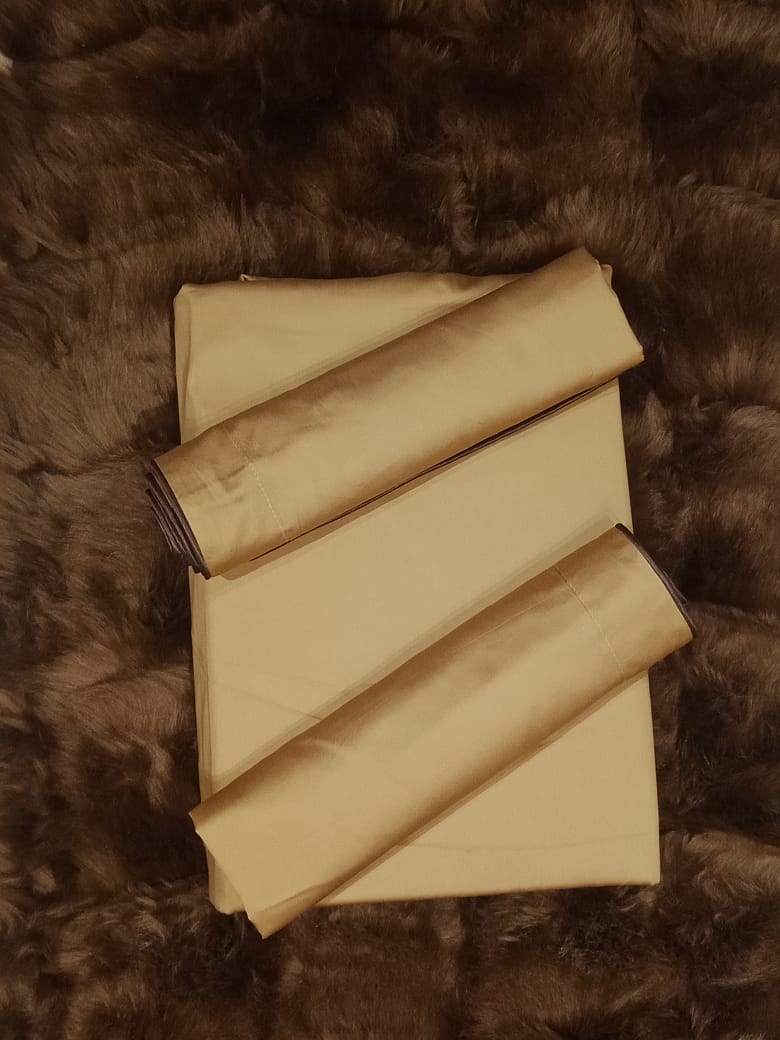 Solid Kylin 100% Cotton Bedsheet Set by metropolis