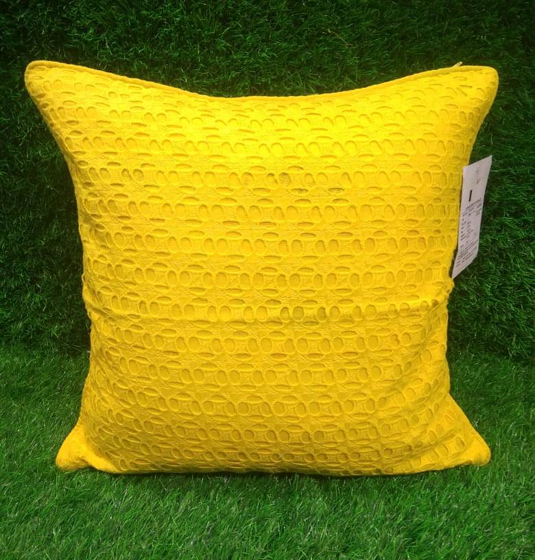 Cotton Cut work Cushion Covers by HOMIEKART.