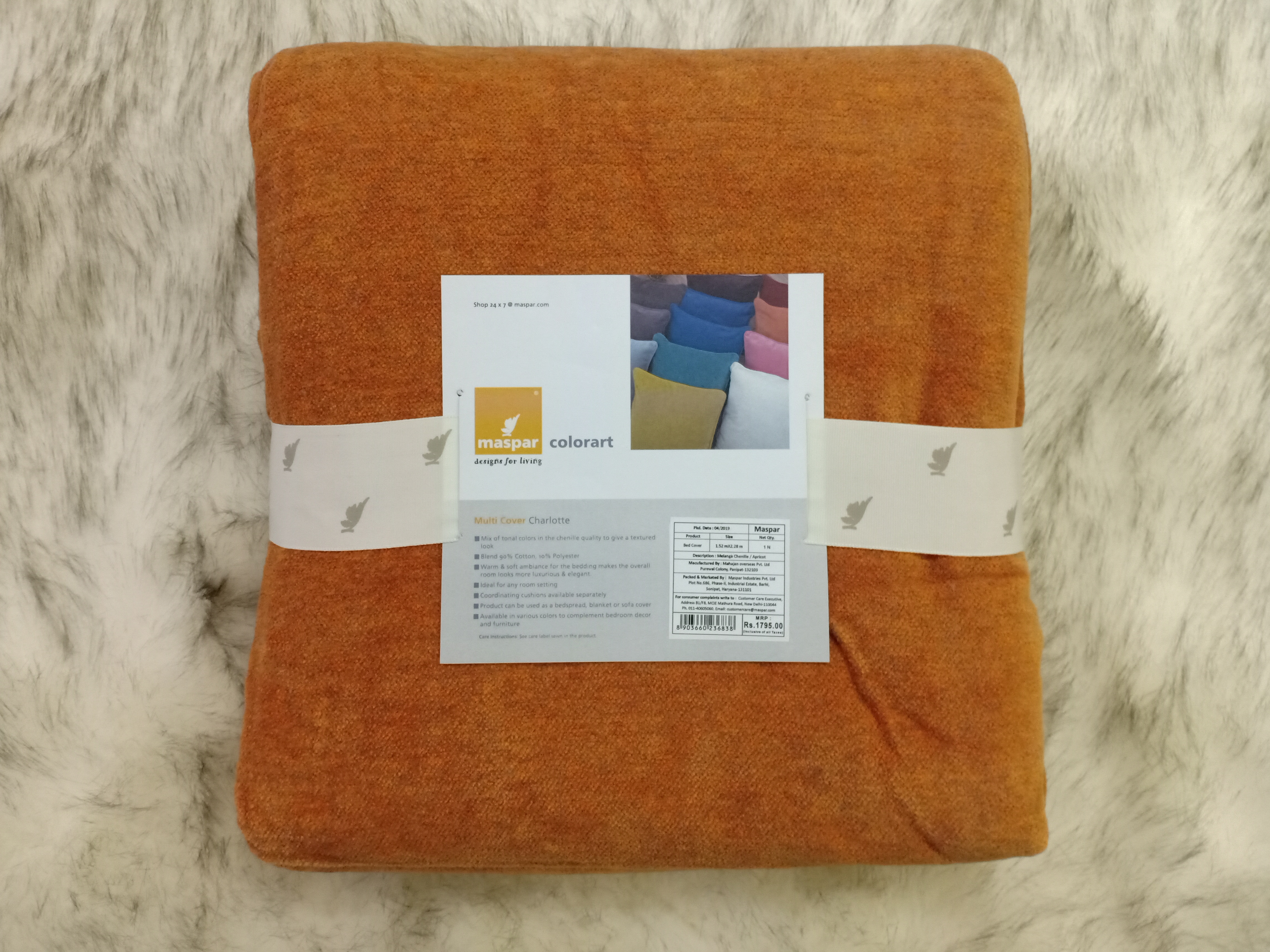COLORART Solid Bedcover by MASPAR