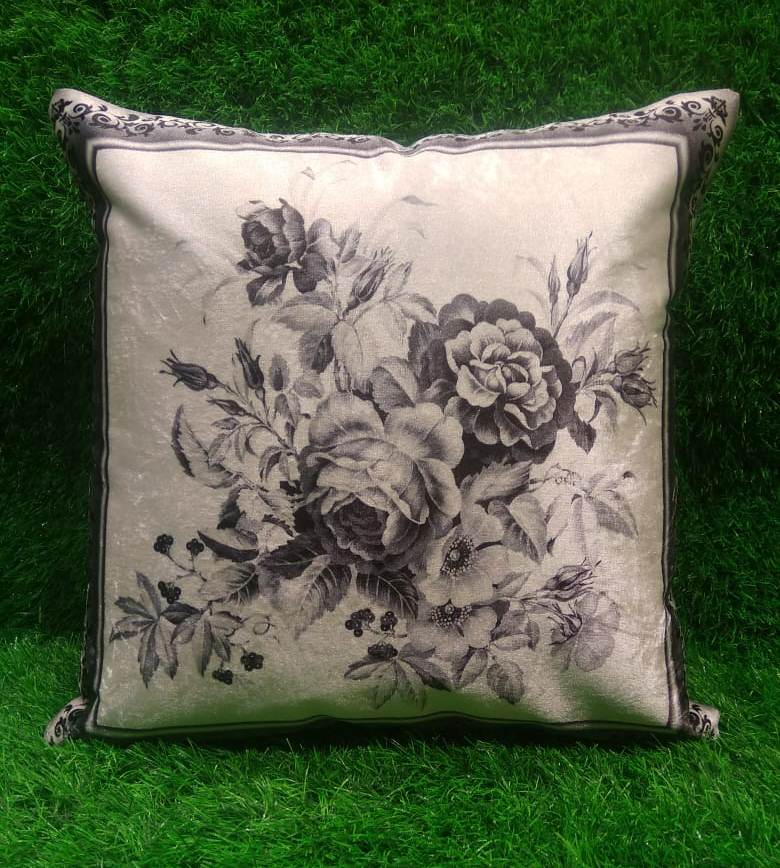 Stylish Digital Printed Velvet Cushion Cover Set by HOMIEKART.