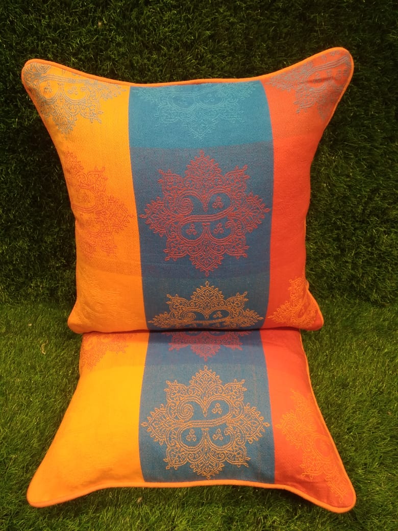 Cotton Printed Cushion Cover Set by HOMIEKART.