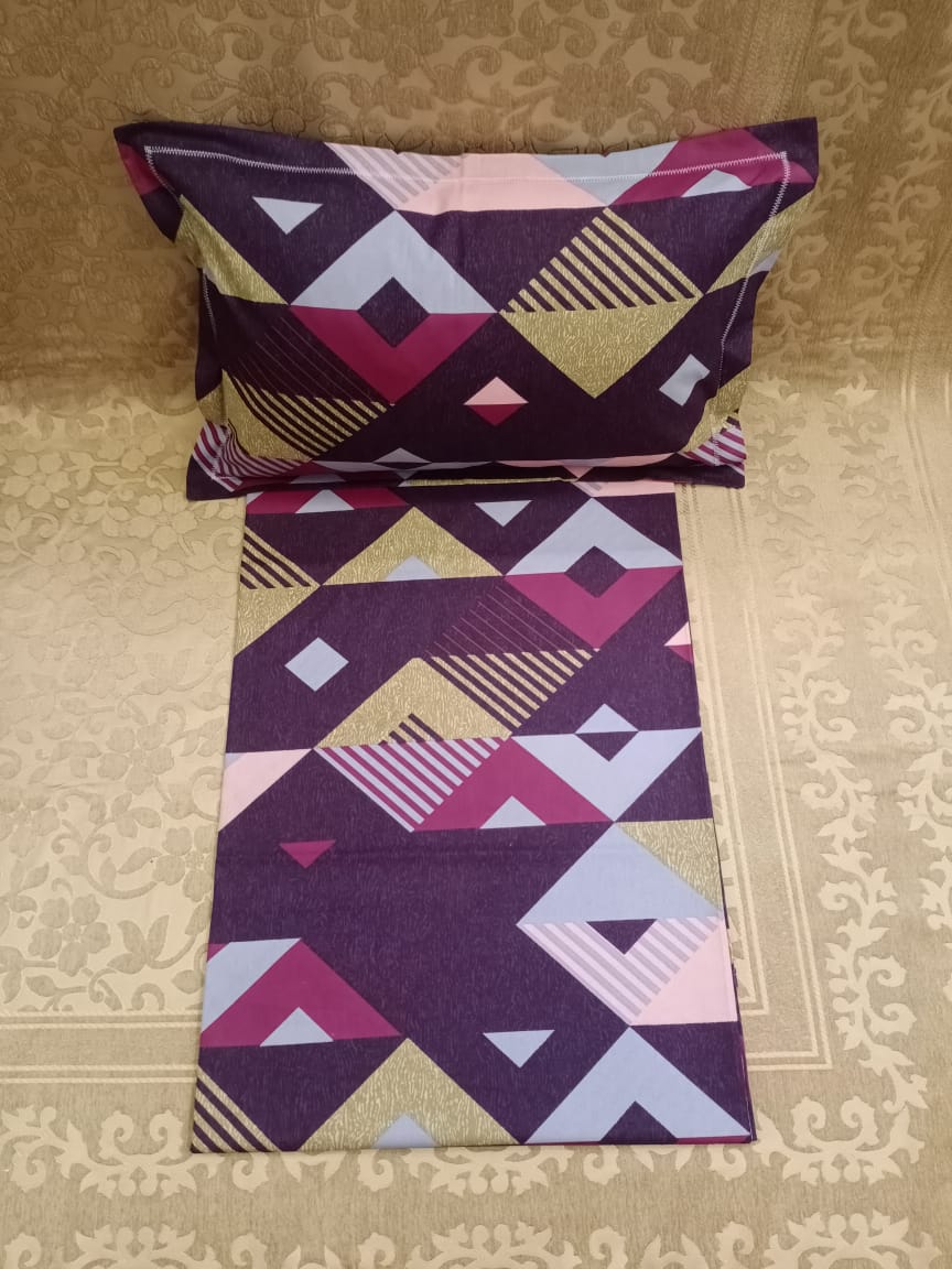 100% Cotton  Printed Double Bedsheet With 2 Pillow Cover  By Homiekart