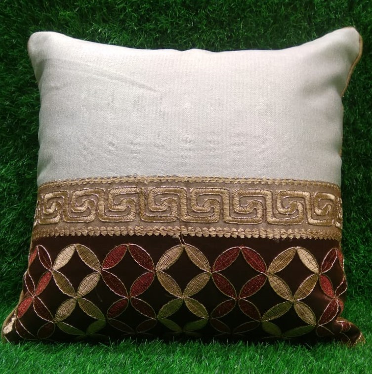 Decent Lace Work Cushion Covers by HOMIEKART.