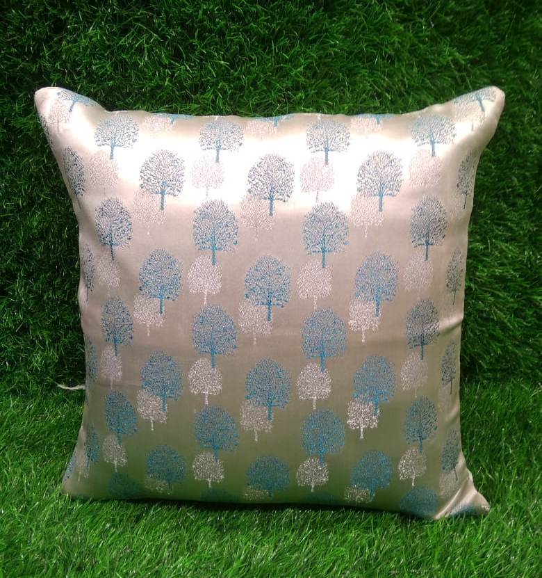Jacquard Silk Cushion Cover Set by HOMIEKART.