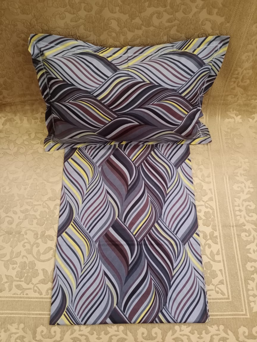 100% Cotton  Printed Double Bedsheet With 2 Pillow Cover  By Homiekart