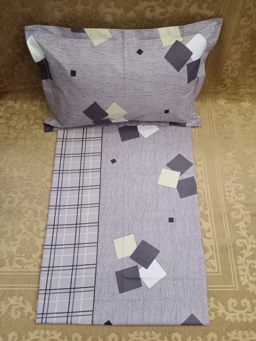 100% Cotton  Printed Double Bedsheet With 2 Pillow Cover  By Homiekart