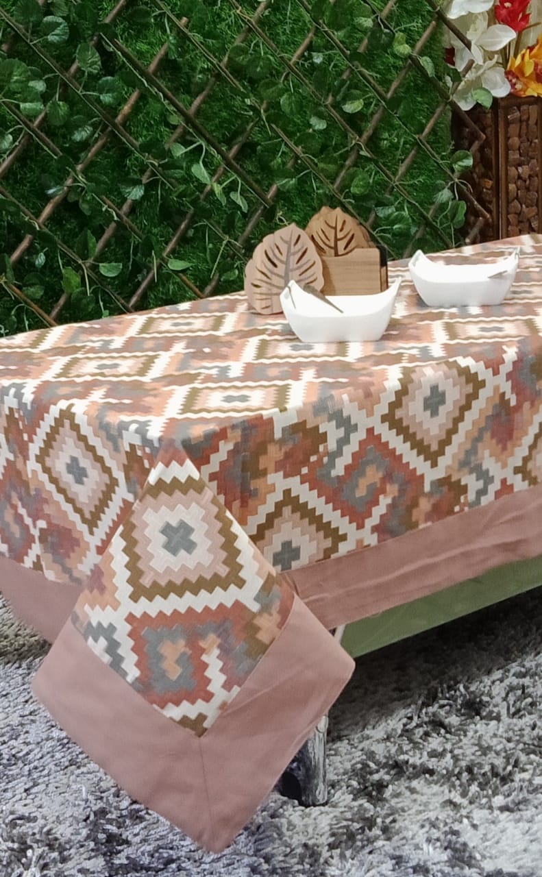 Beautiful Abstract Printed Center Table Cover by Homiekart