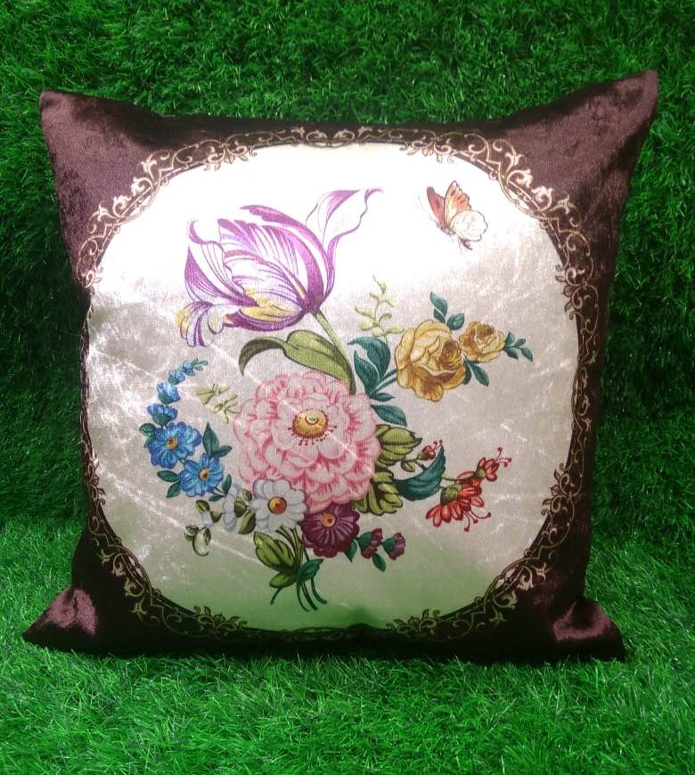 Stylish Digital Printed Velvet Cushion Cover Set by HOMIEKART.