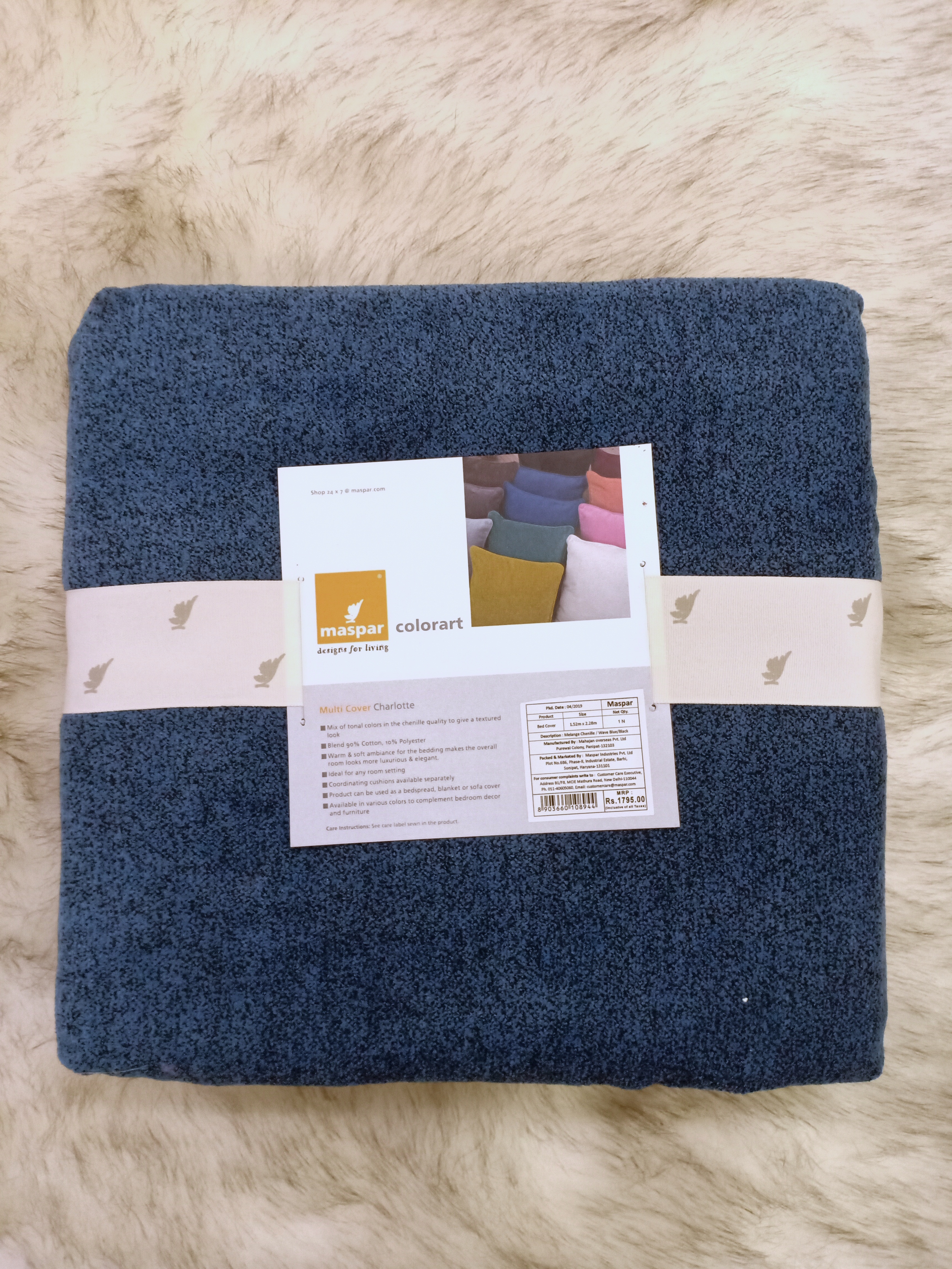 COLORART SOLID BEDCOVER BY MASPAR