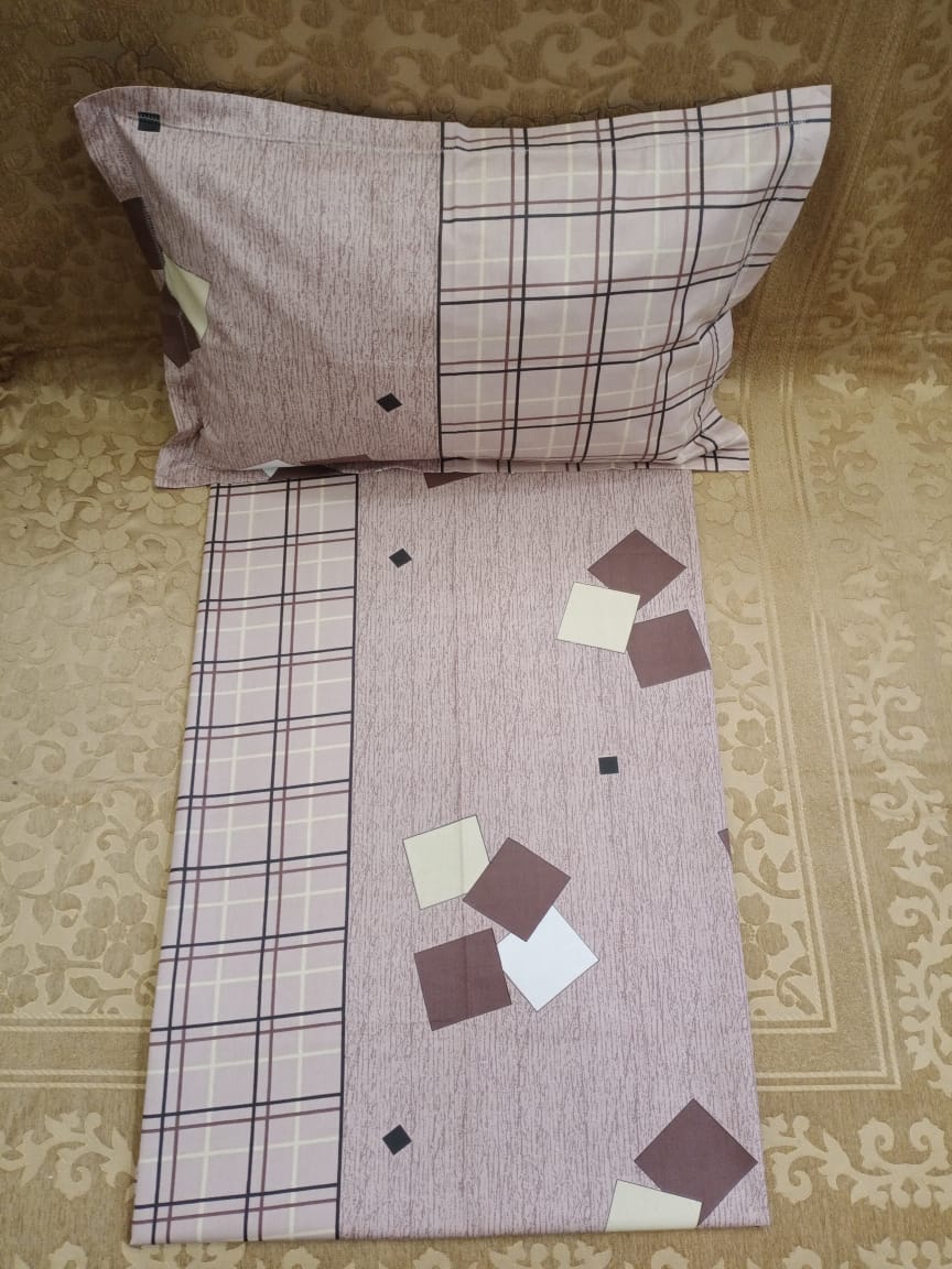 100% Cotton  Printed Double Bedsheet With 2 Pillow Cover  By Homiekart