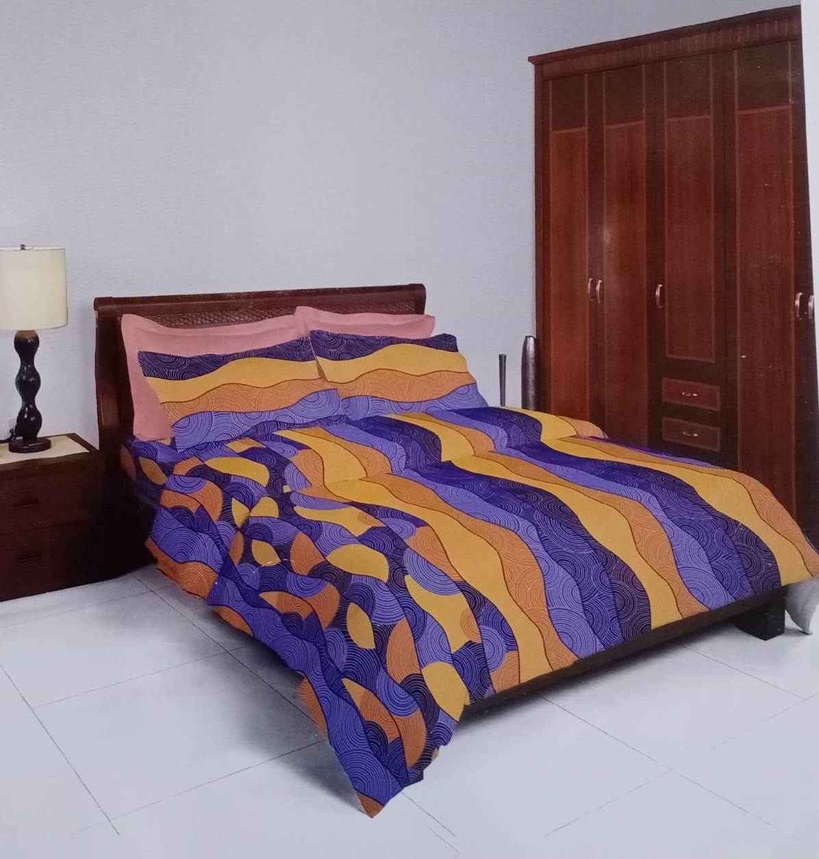 BOMBAY DYEING Coral vine 100% Cotton  Double Bedsheet Set