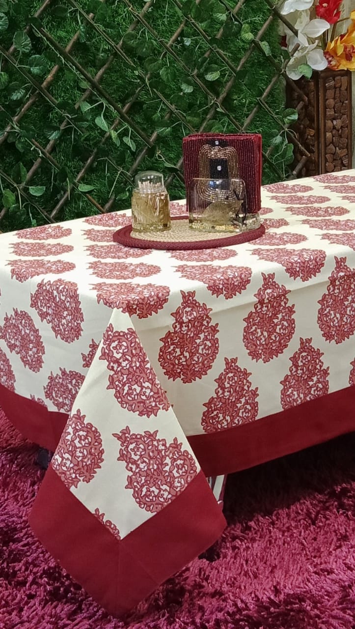 Beautiful Motif Printed Center Table Cover by Homiekart