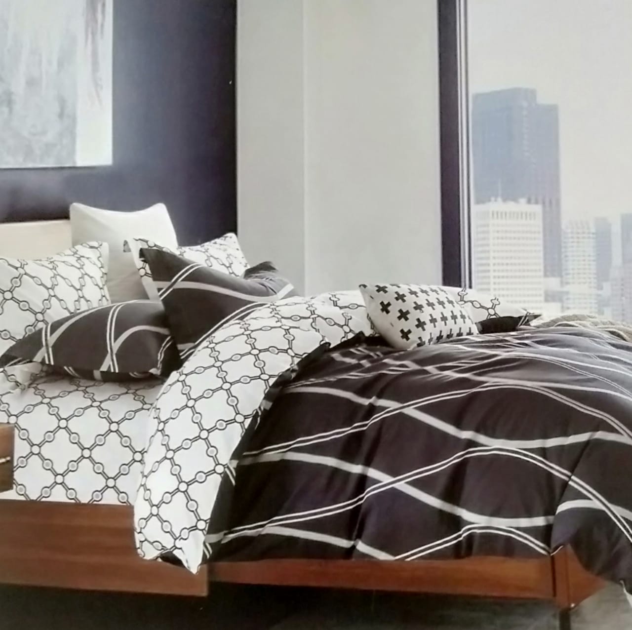 METROPOLIS Shapes & Shades 1+1 Bedsheet Set