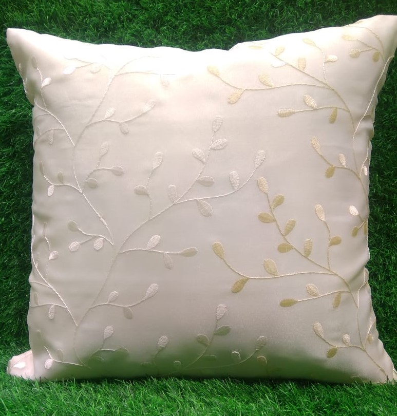 Tissue Embroidered Cushion Cover Set by HOMIEKART.