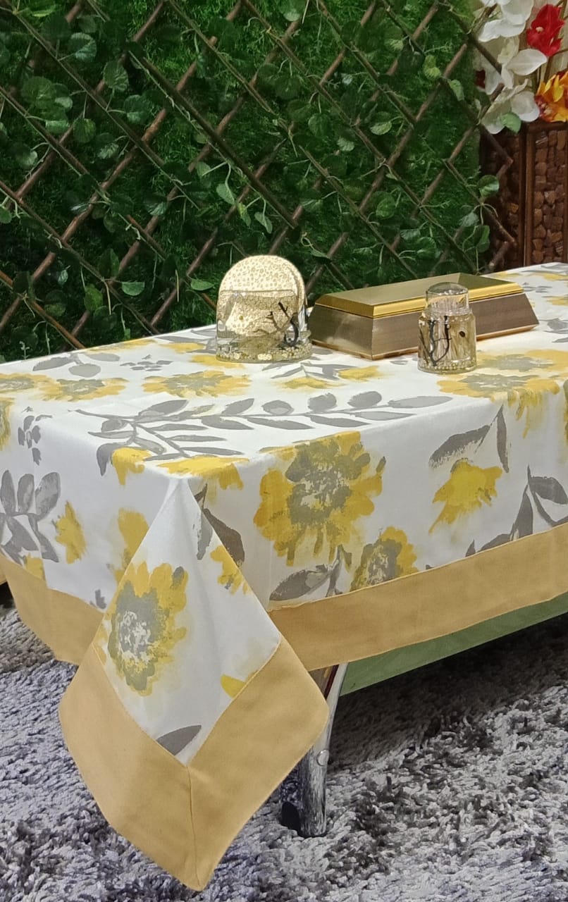 Beautiful Floral Printed Center Table Cover by Homiekart