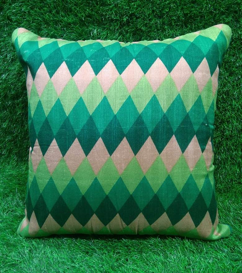 Silk Printed Cushion Cover Set by HOMIEKART.