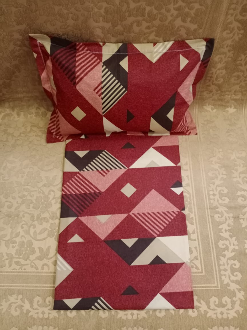 100% Cotton  Printed Double Bedsheet With 2 Pillow Cover  By Homiekart