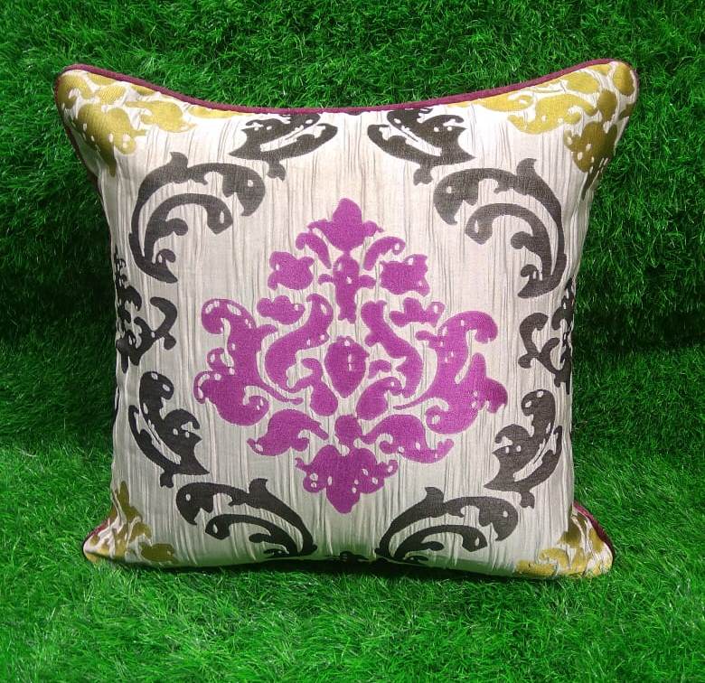 Jacquard Silk Cushion Cover Set by HOMIEKART.