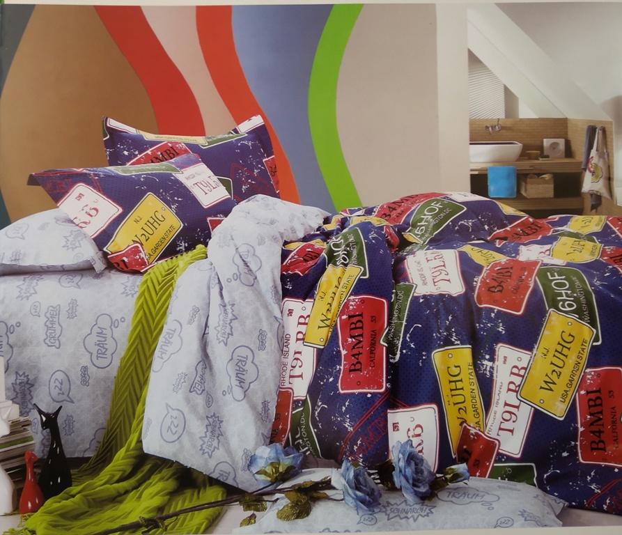 Vibgyor 3 pcs  Bed sheet set BY Wrap