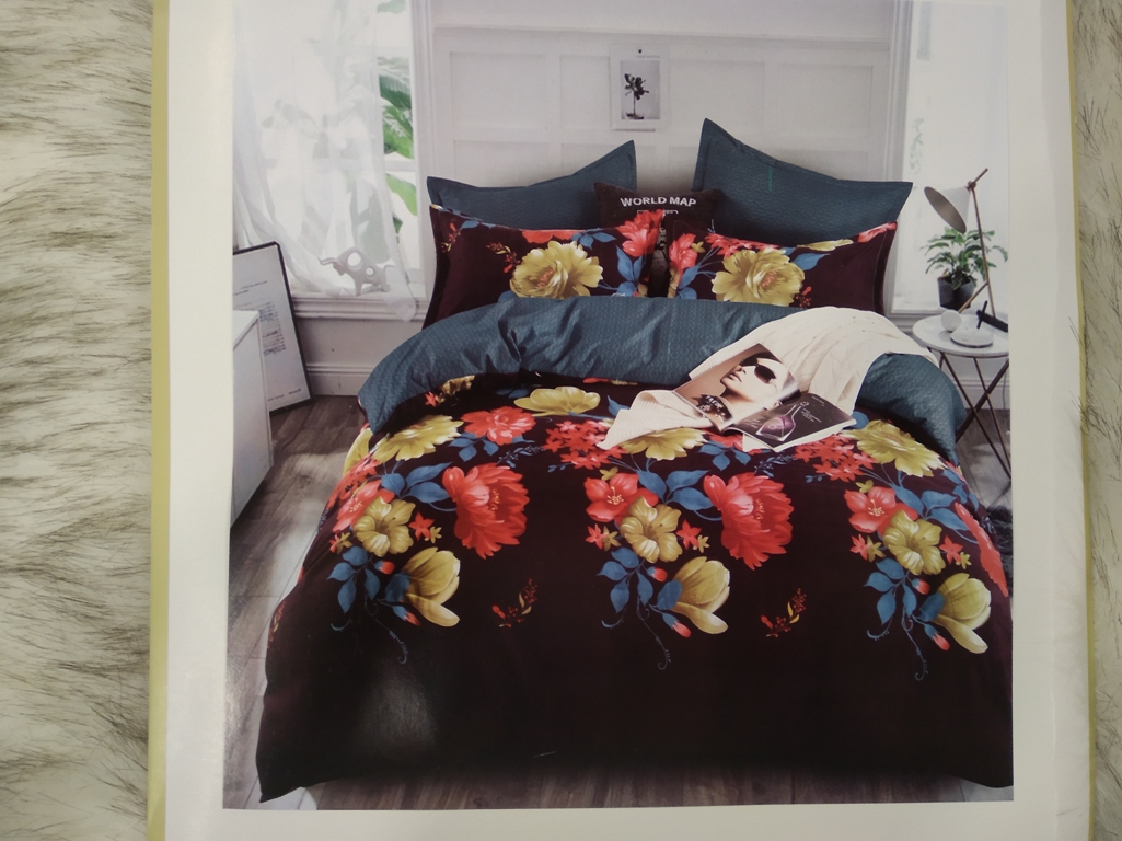 Quincy 3 pcs  Bed sheet set BY Rosepetal