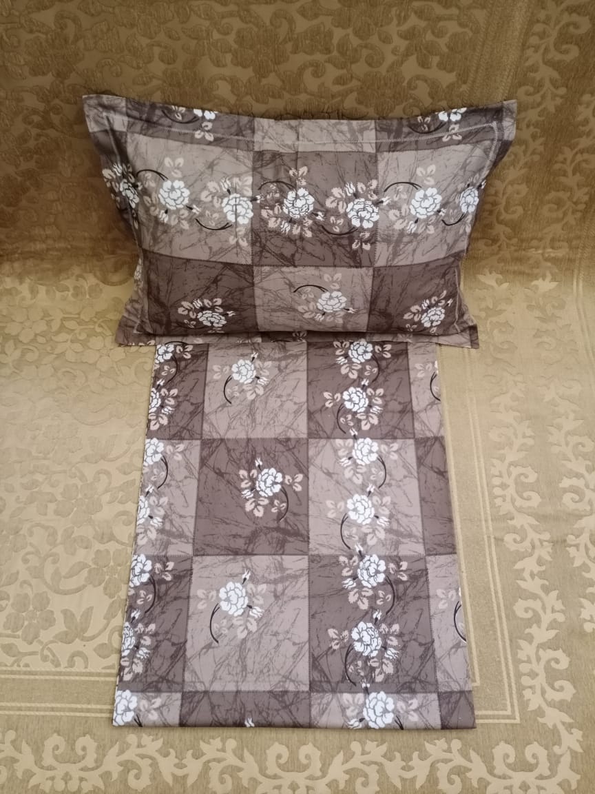 100% Cotton  Printed Double Bedsheet With 2 Pillow Cover  By Homiekart