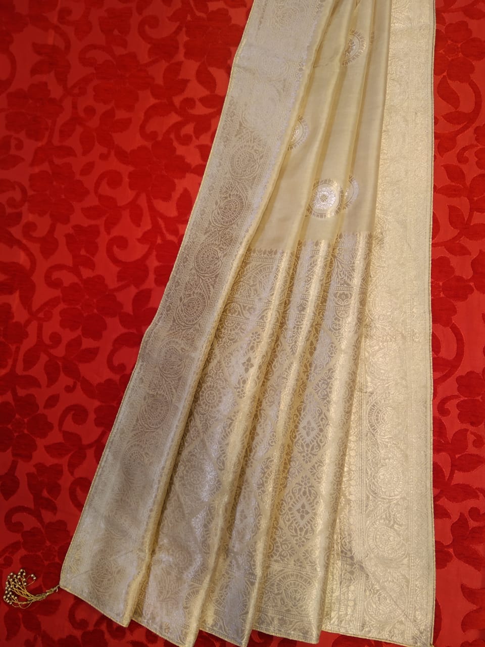 Mysore Silk Banarsi weave Saree