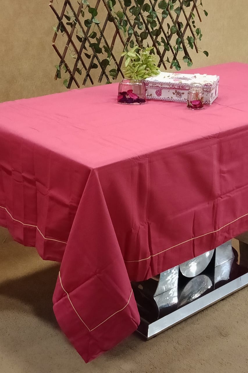 Solid Rectangular Table Cover by SWAYAM