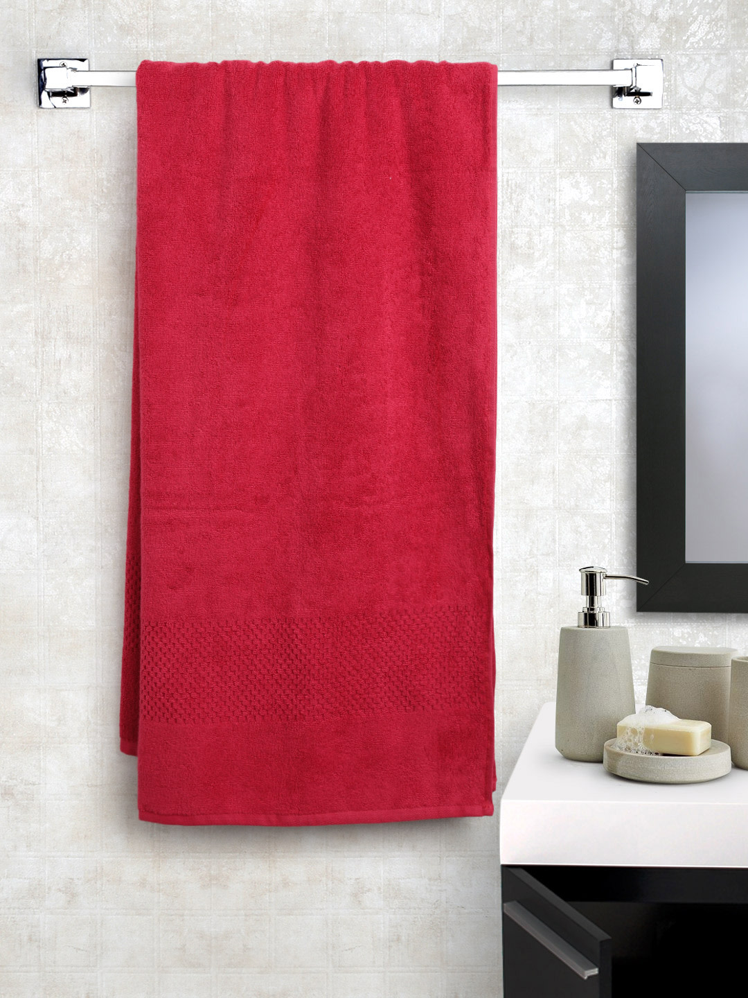 SWIFT DRY Crimson Bath Towel By SPACES