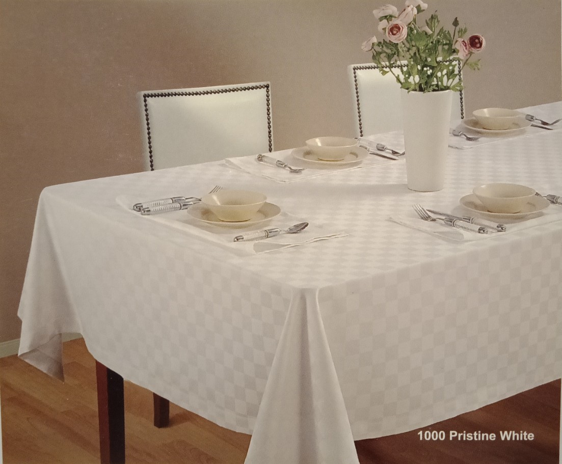 Self Jacquard Rectangular Table Cover by SWAYAM