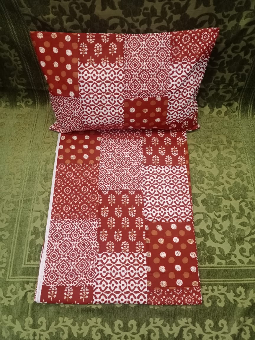 RAJPUTANA PATCH  DOUBLE BEDCOVER BY HOMIEKART