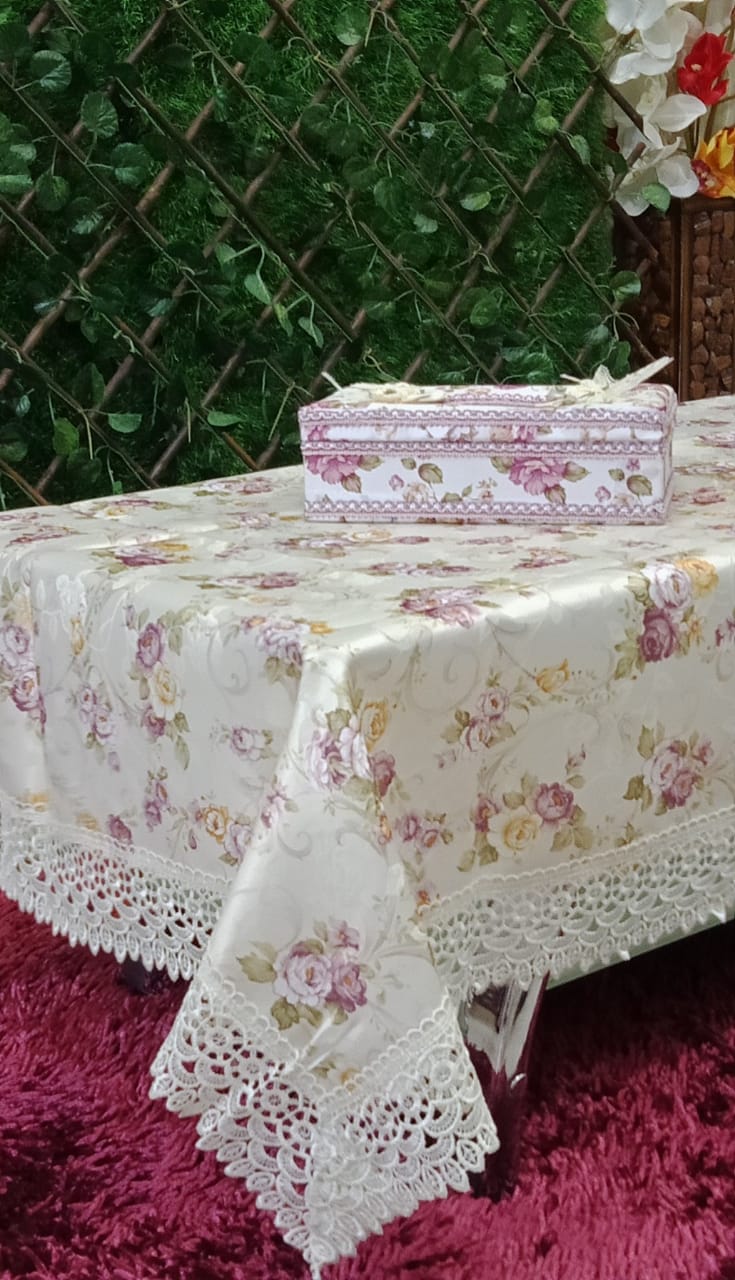 Beautiful Floral Center Table Cover by Homiekart