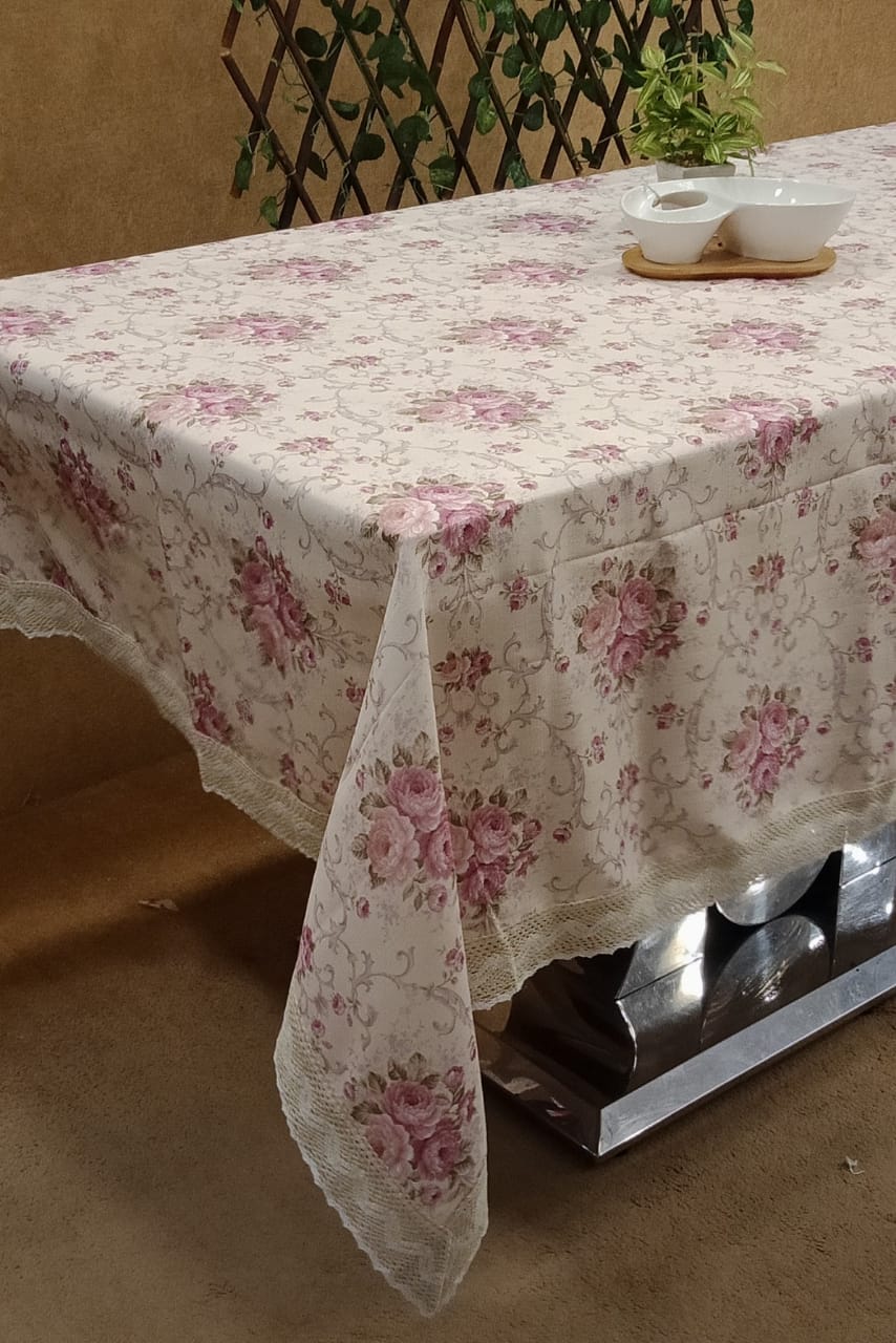 Beautiful Crosia lace work Printed Table Covers by Homiekart