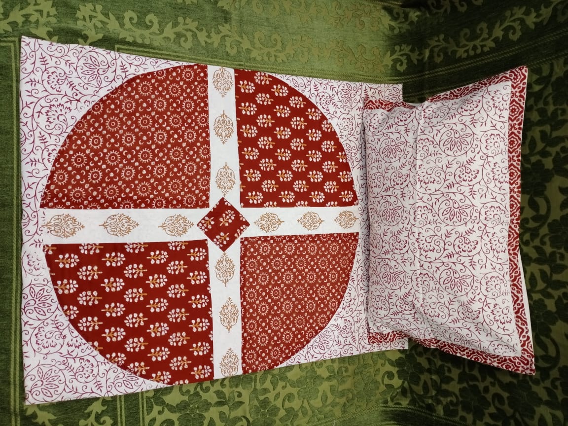 RAJPUTANA PATCH  DOUBLE BEDCOVER BY HOMIEKART