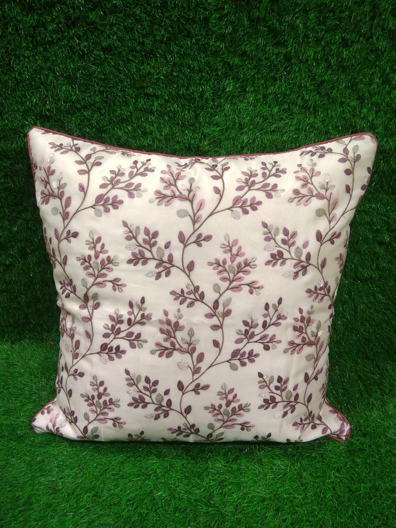 Tissue Embroidered Cushion Cover Set by HOMIEKART.