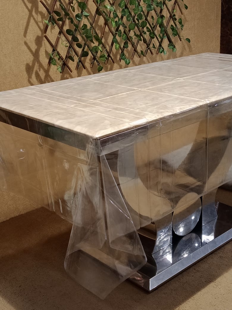 Transparent Vinyl Round Table Cover by Freelance