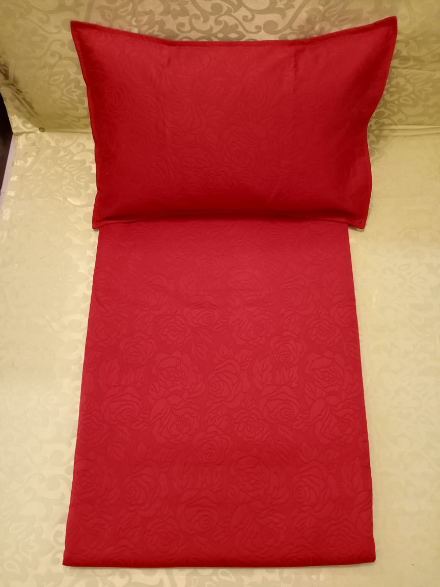 Handloom Self Double Bedcover BY HOMIEKART