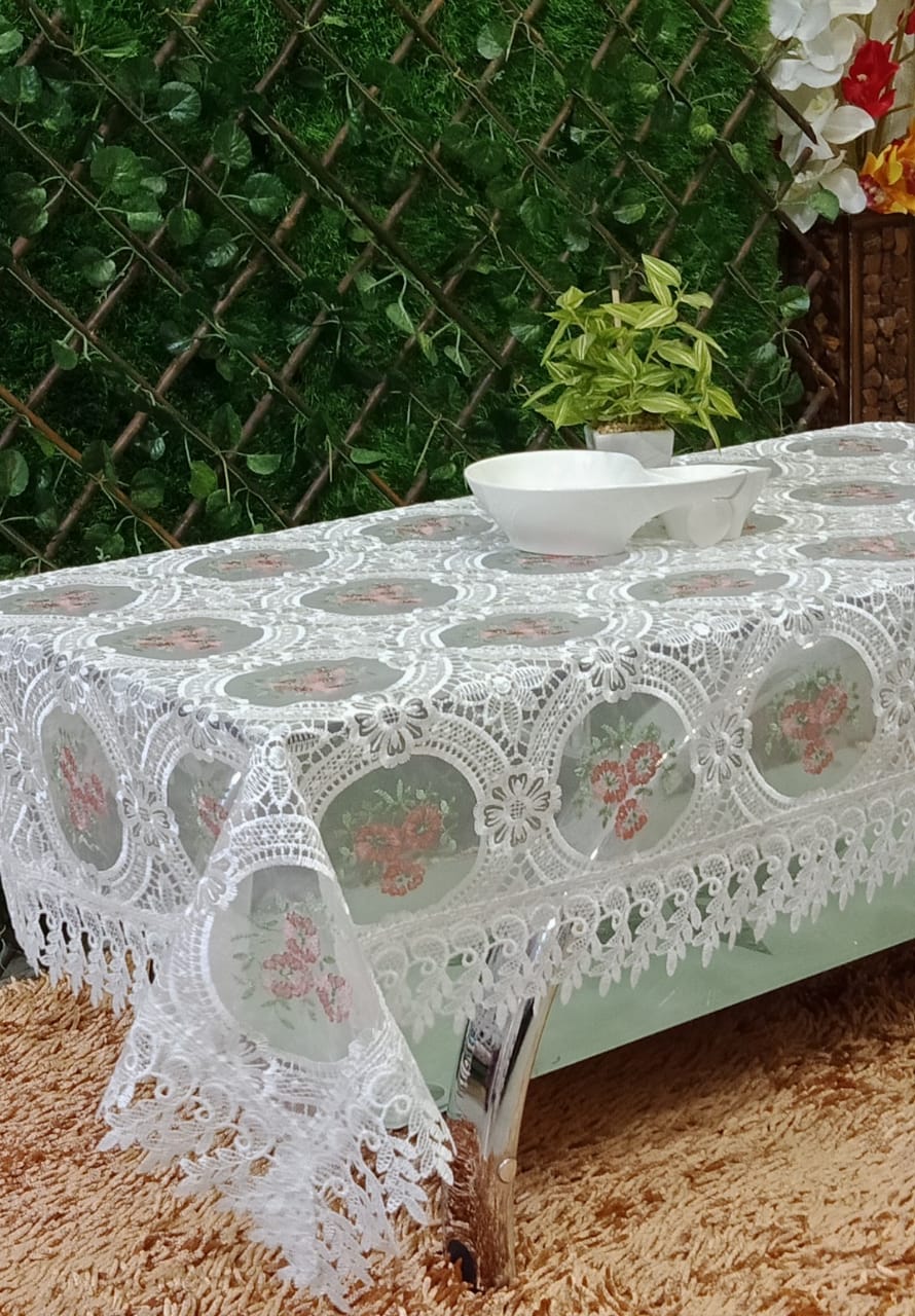 Beautiful Tissue Embroidered Center Table Covers by Homiekart