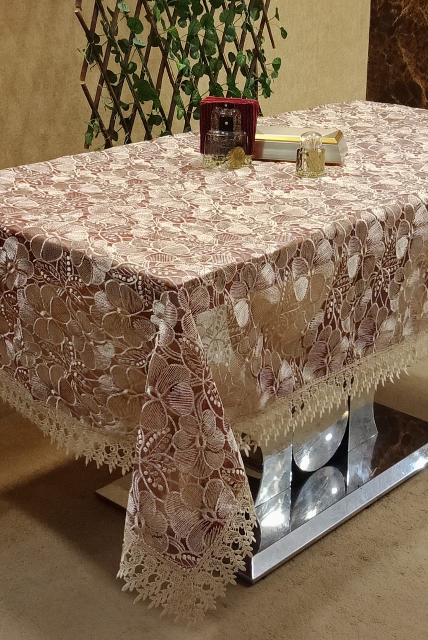 Beautiful Tissue Embroidered Table Covers by Homiekart