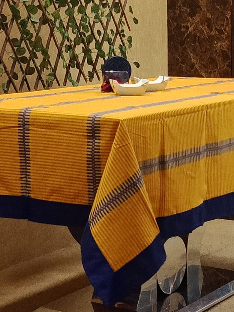 Beautiful Striped Printed Table Cover by Homiekart
