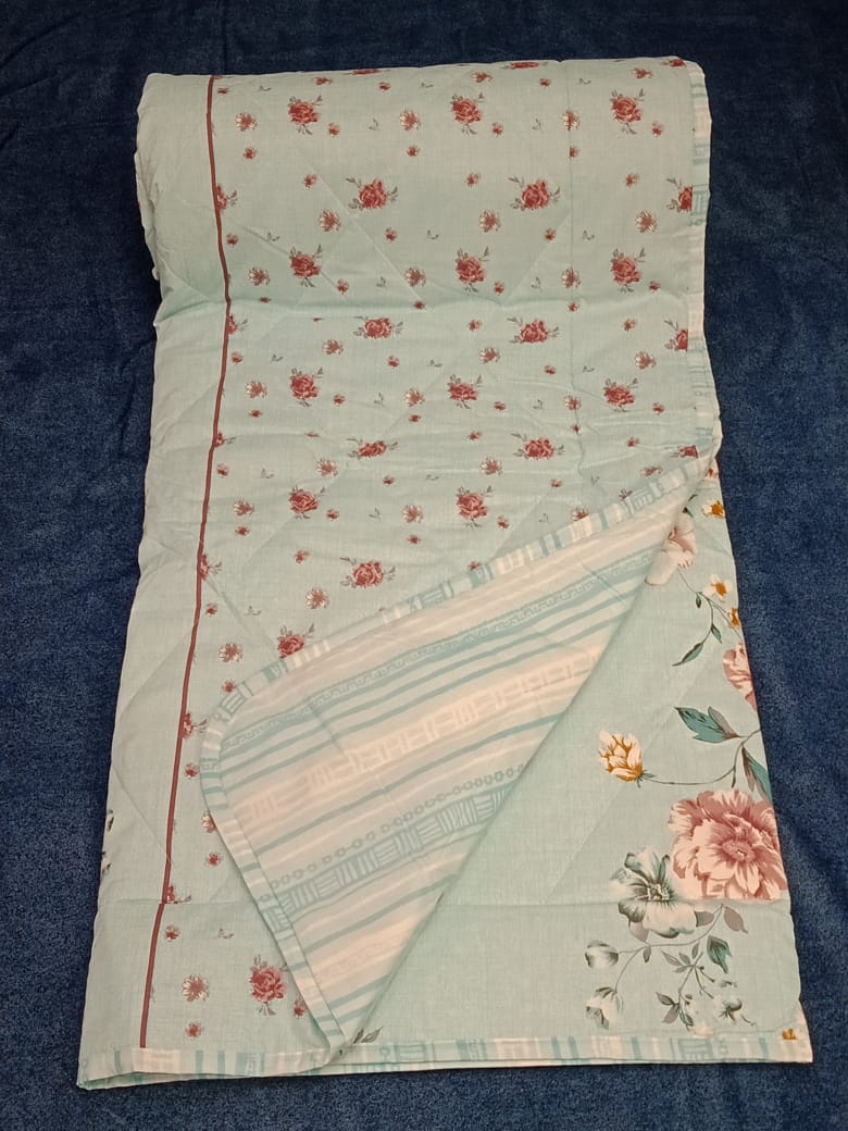 100% Cotton Mixed n Match Reversible Comforter By Homiekart