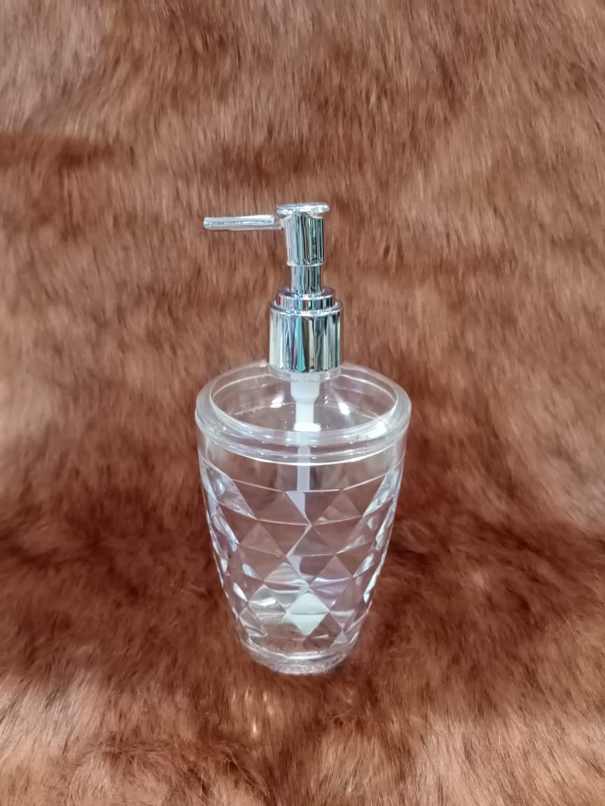 Crystal Acrylic Emboss Look Soap Dispenser by FREELANCE