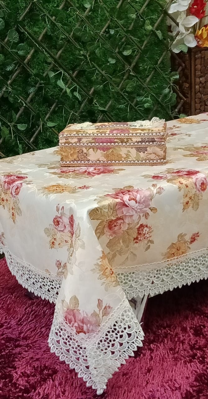 Beautiful Floral Center Table Cover by Homiekart