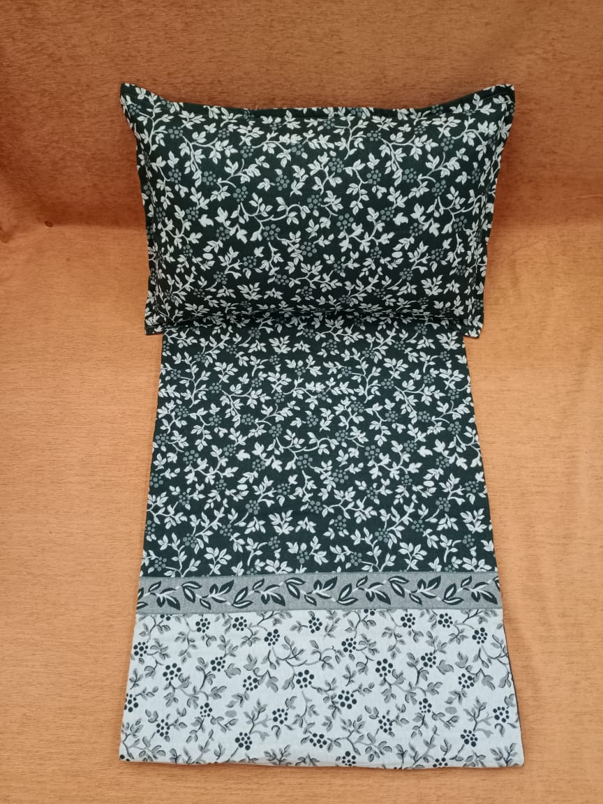 Handloom Finely Flora Woven Double Bedcover BY HOMIEKART