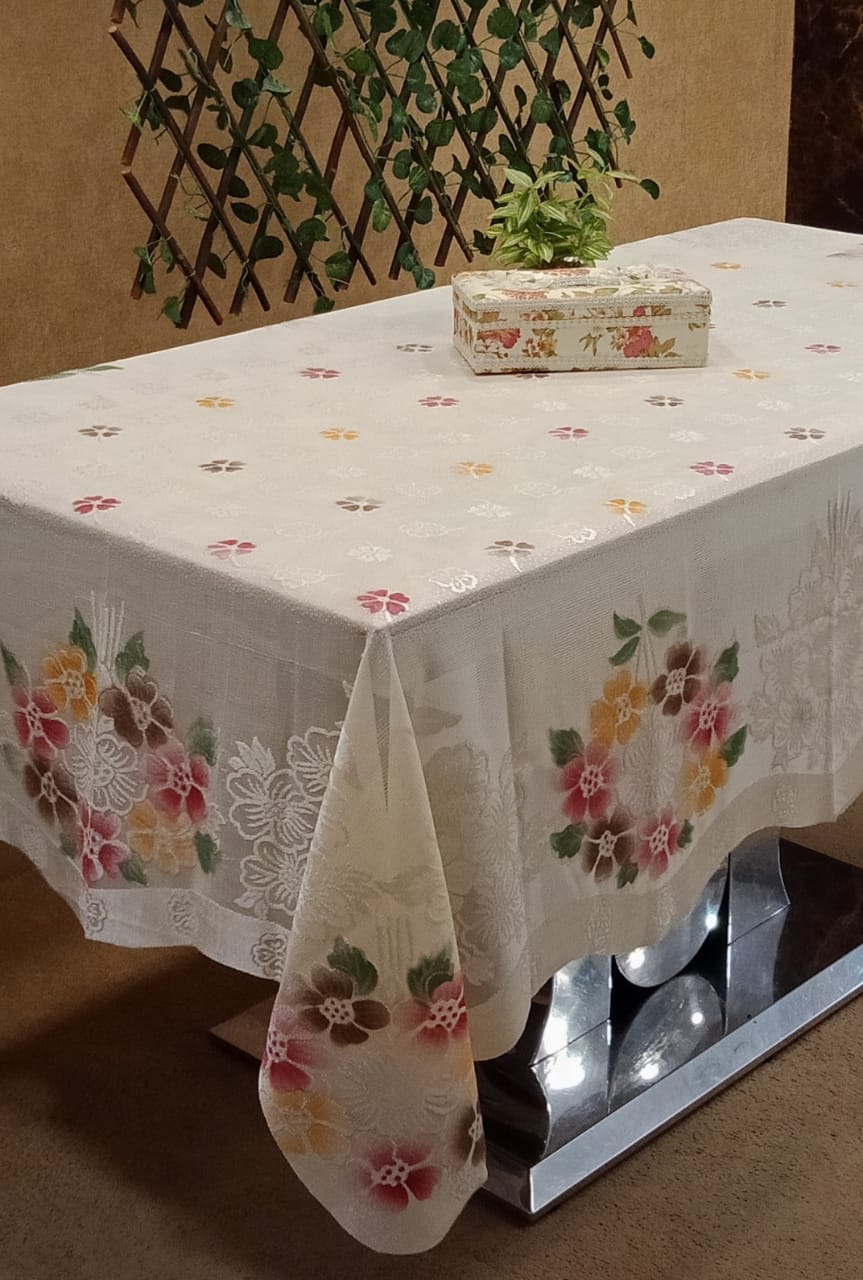 Elegant Net Printed Table Cover by Homiekart