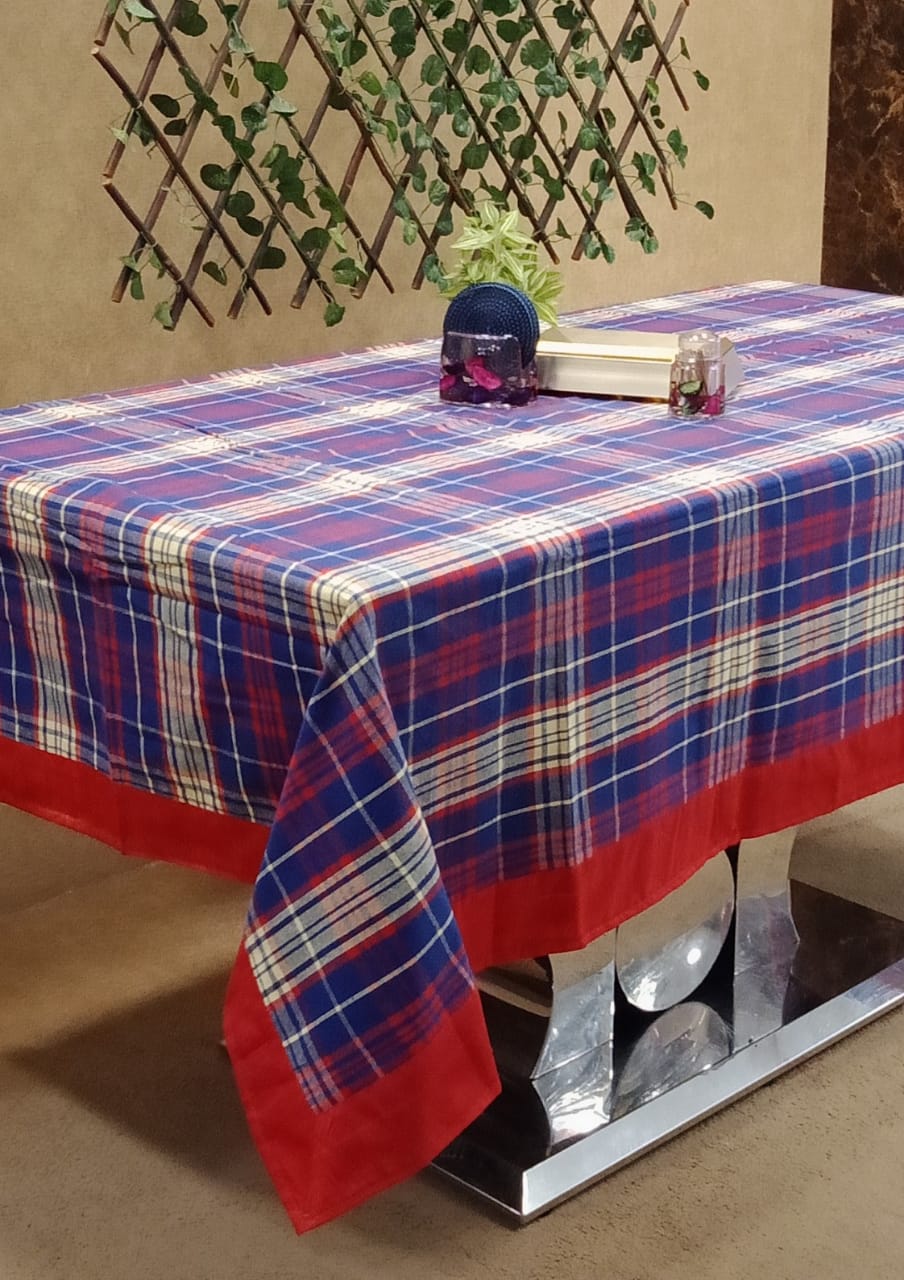 Checkered Printed Table Cover by Homiekart