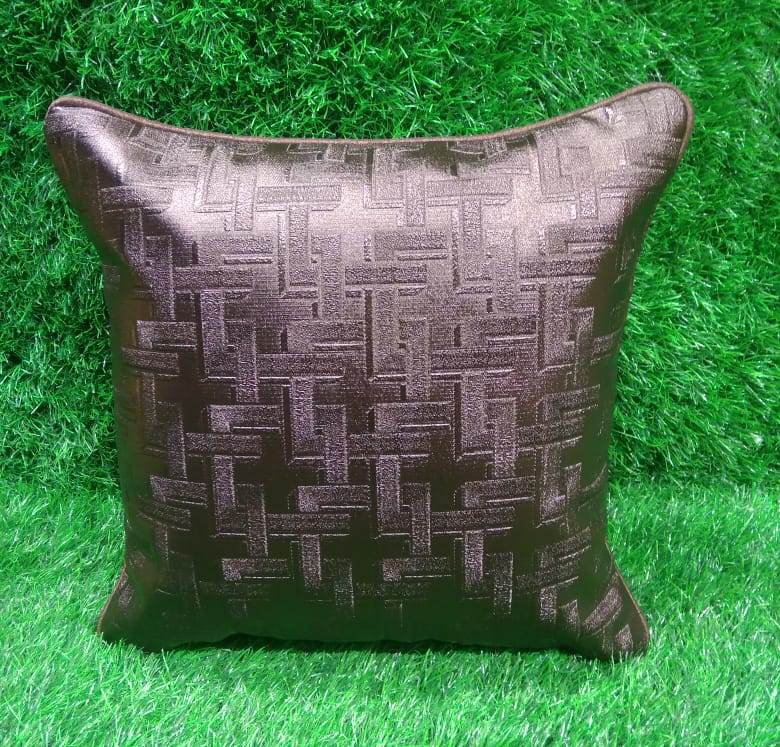 Self Leatherite Cushion Cover Set by HOMIEKART.