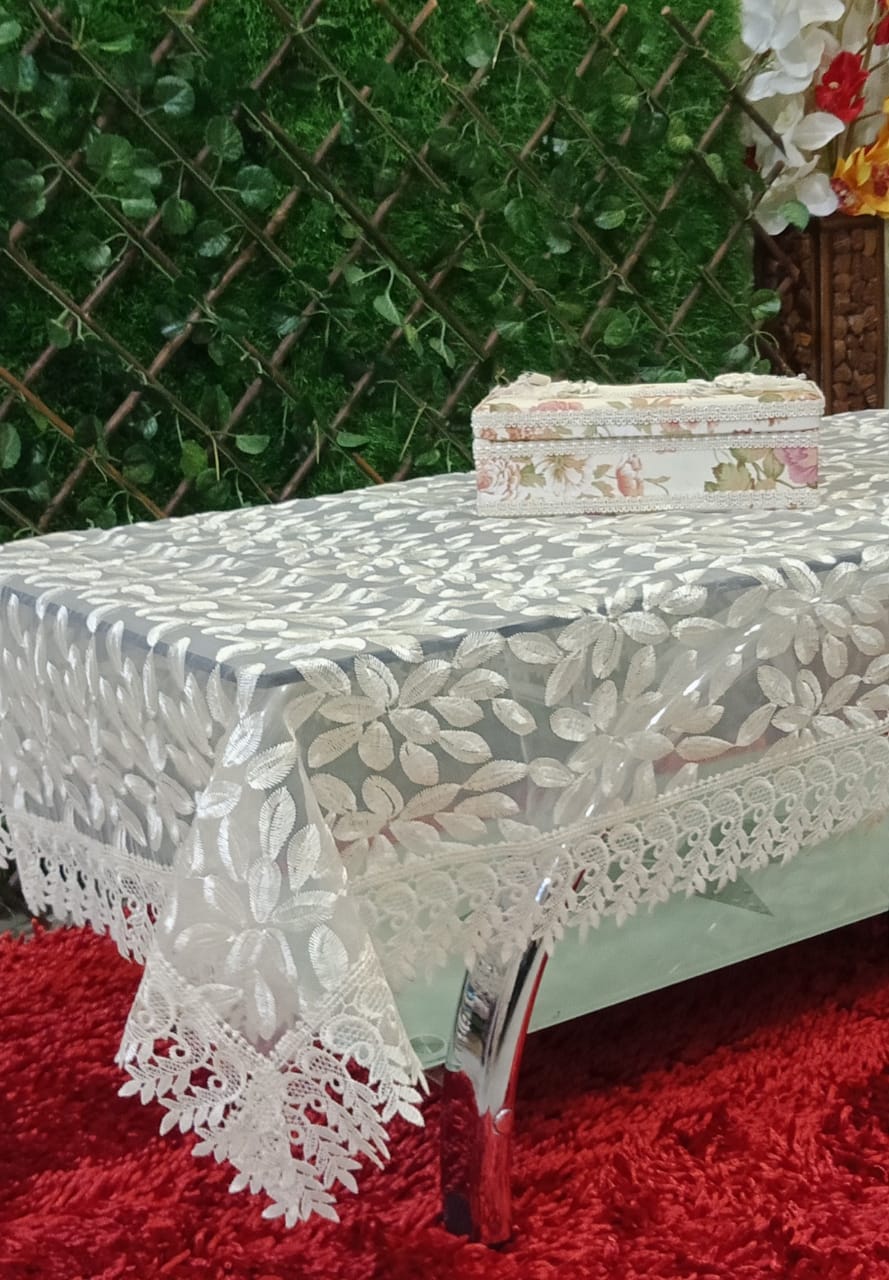Beautiful Tissue Embroidered Center Table Covers by Homiekart
